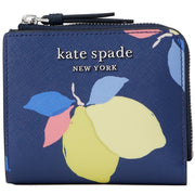 Kate Spade Cameron Lemon Zest Small L-Zip Bifold Wallet wlru6246