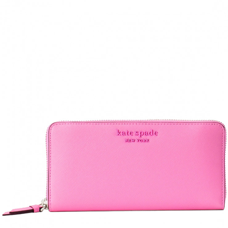 Kate Spade Cameron Monotone Large Continental Wallet wlru5888 in Bright Peony