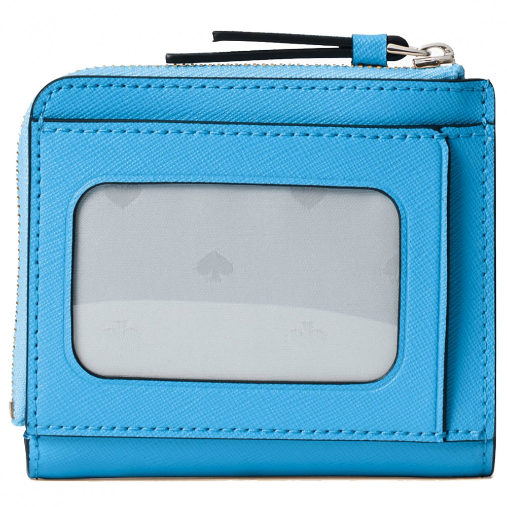 Kate Spade Cameron Monotone Small L-Zip Bifold Wallet in Oceanside 