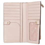 Kate Spade Cameron Paper Rose Large Slim Bifold Wallet WLRU5538 in Pink Multi