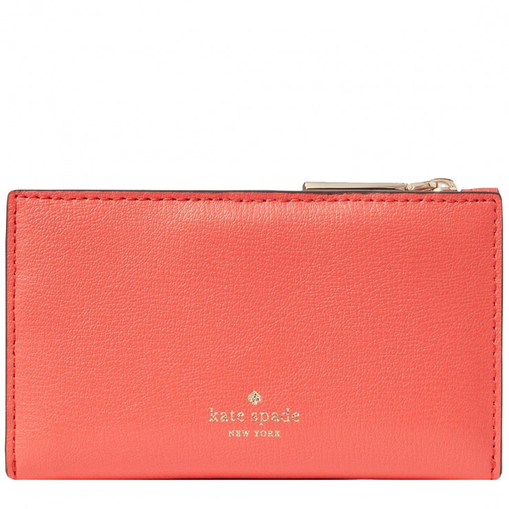 Kate Spade Adel Small Slim Bifold Wallet WLRU6083 in Stop Light
