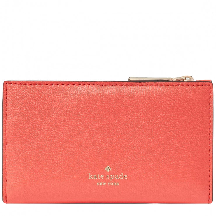 Kate Spade Adel Small Slim Bifold Wallet WLRU6083 in Stop Light