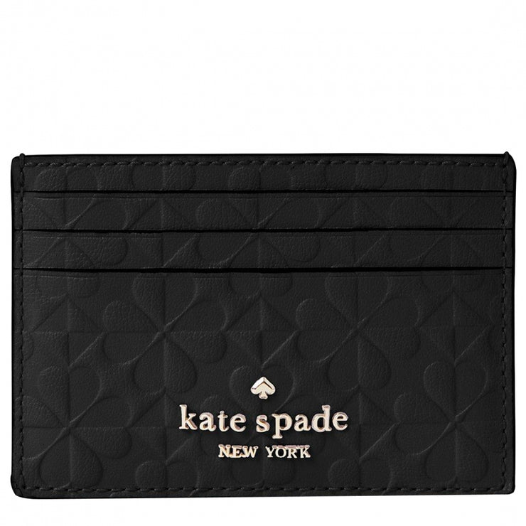 Kate Spade Hollie Spade Clover Geo Embossed Small Slim Card Holder