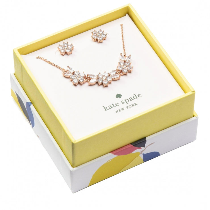 Kate Spade Gleaming Gardenia Necklace and Studs Boxed Set