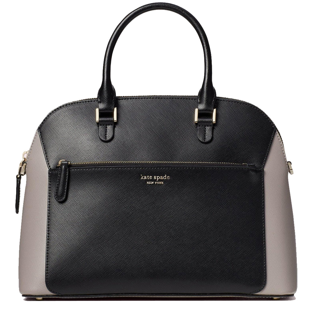 Kate Spade Louise Medium Dome Satchel Bag in True Taupe Multi