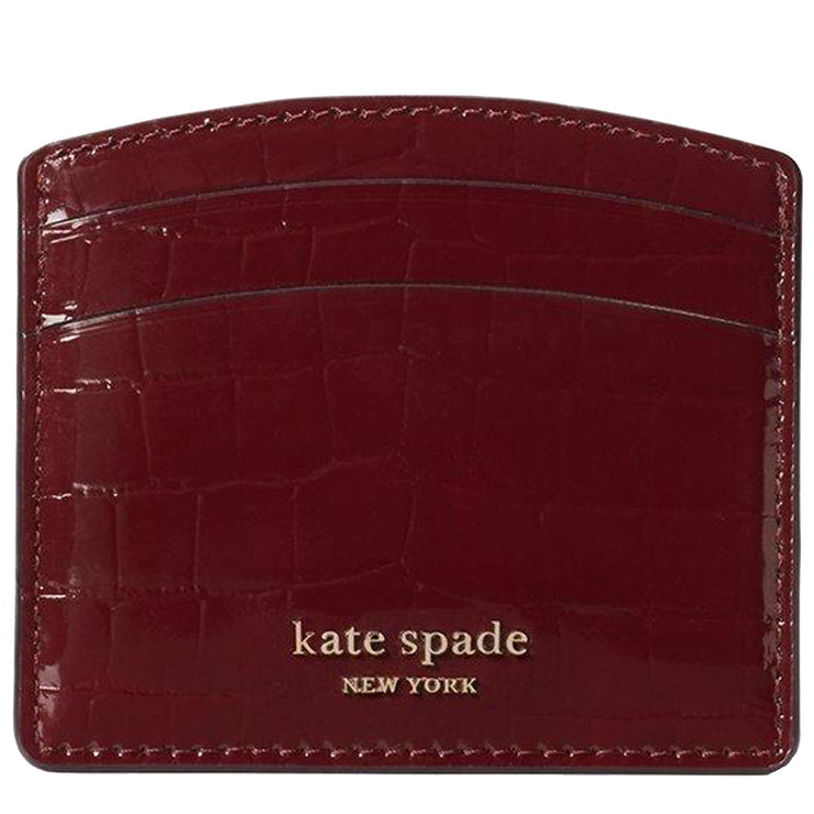 Kate Spade Sylvia Croc-Embossed Cardholder