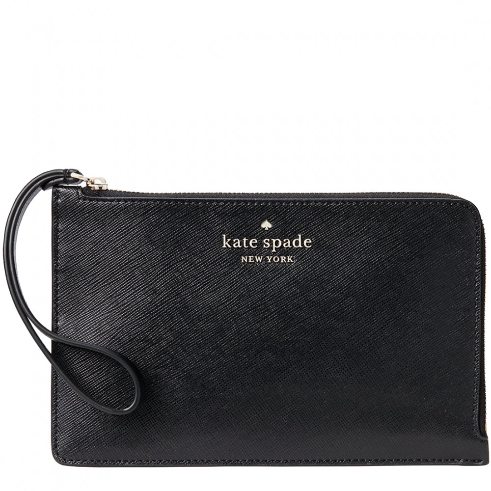 Kate Spade Staci Medium L Zip Wristlet in Black wlr00134