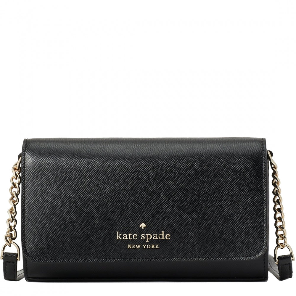 Kate Spade Staci Small Flap Crossbody Bag, Black
