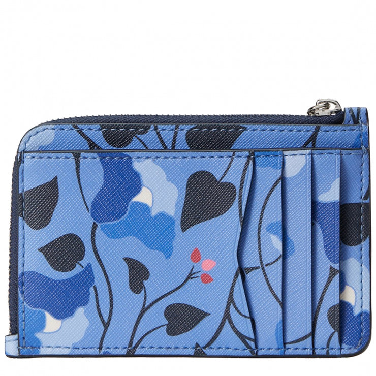 Kate Spade Staci Nouveau Bloom Medium L-Zip Card Holder