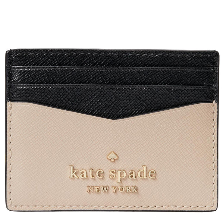 Buy Kate Spade Staci Colorblock Small Slim Card Holder in Warm Beige Multi Online in Singapore | PinkOrchard.com