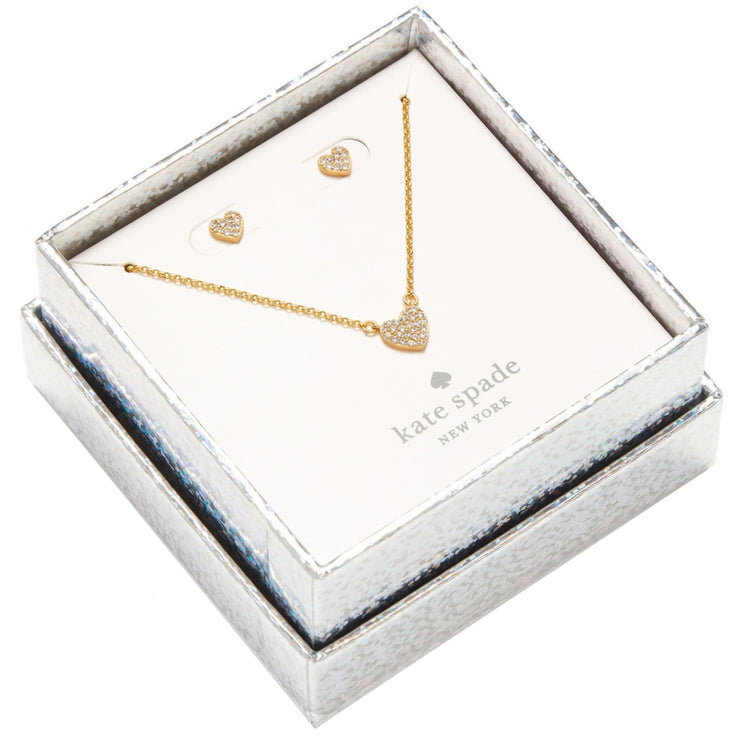 Kate Spade Yours Truly Pave Studs and Mini Pendant Boxed Set