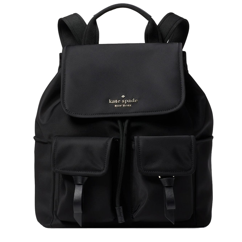 Kate Spade Carley Flap Backpack Bag in Black wkr00122 