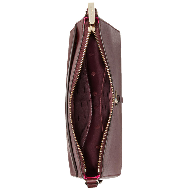 Kate Spade Adel Medium Top Zip Crossbody Bag in Cherrywood