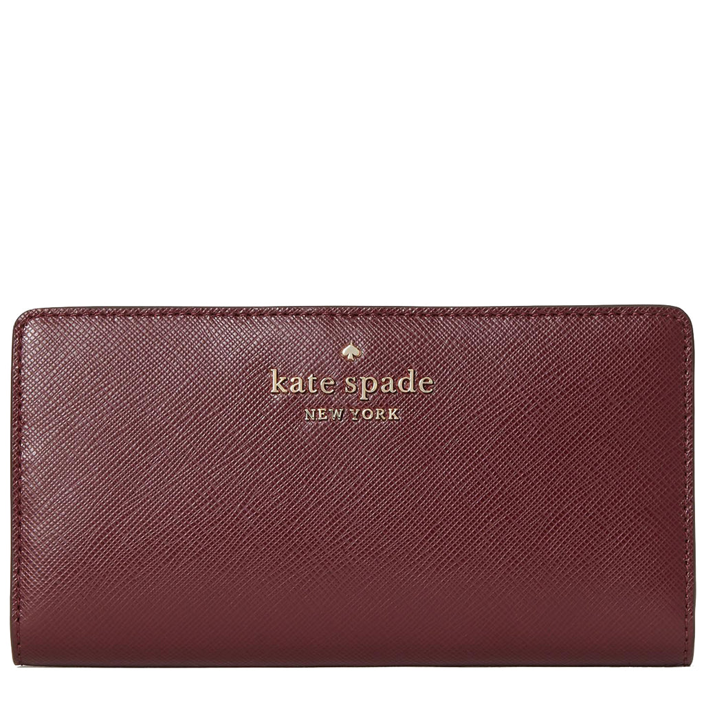 Kate spade wallet maroon best sale