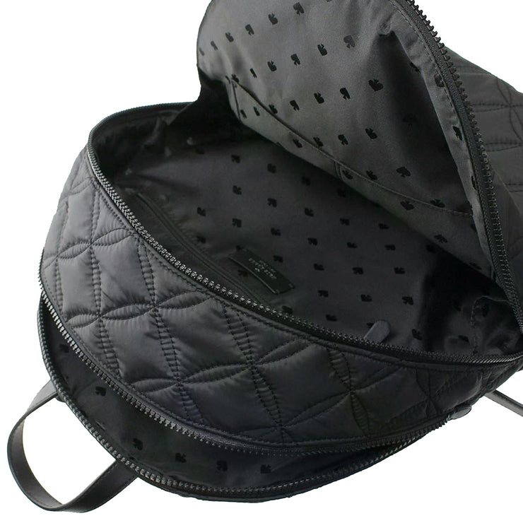 Kate spade deals black quilted backpack
