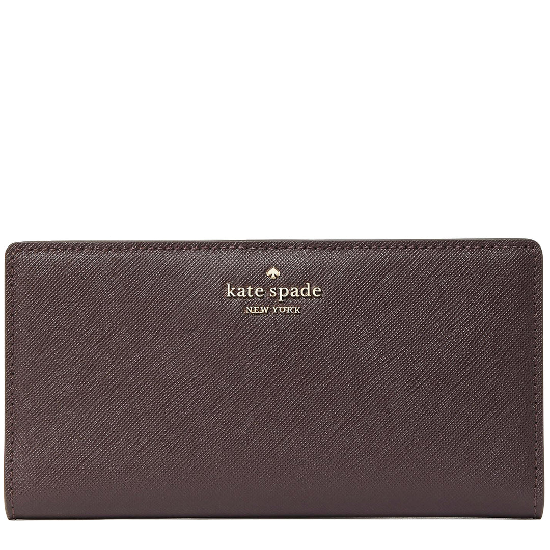Kate Spade Laurel Way Stacy Wallet in Chocolate Cherry  display picture 3