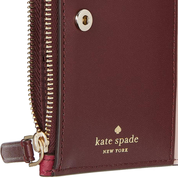 Kate Spade Kourtney Chevron Small Slim Bifold Wallet WLRU6337