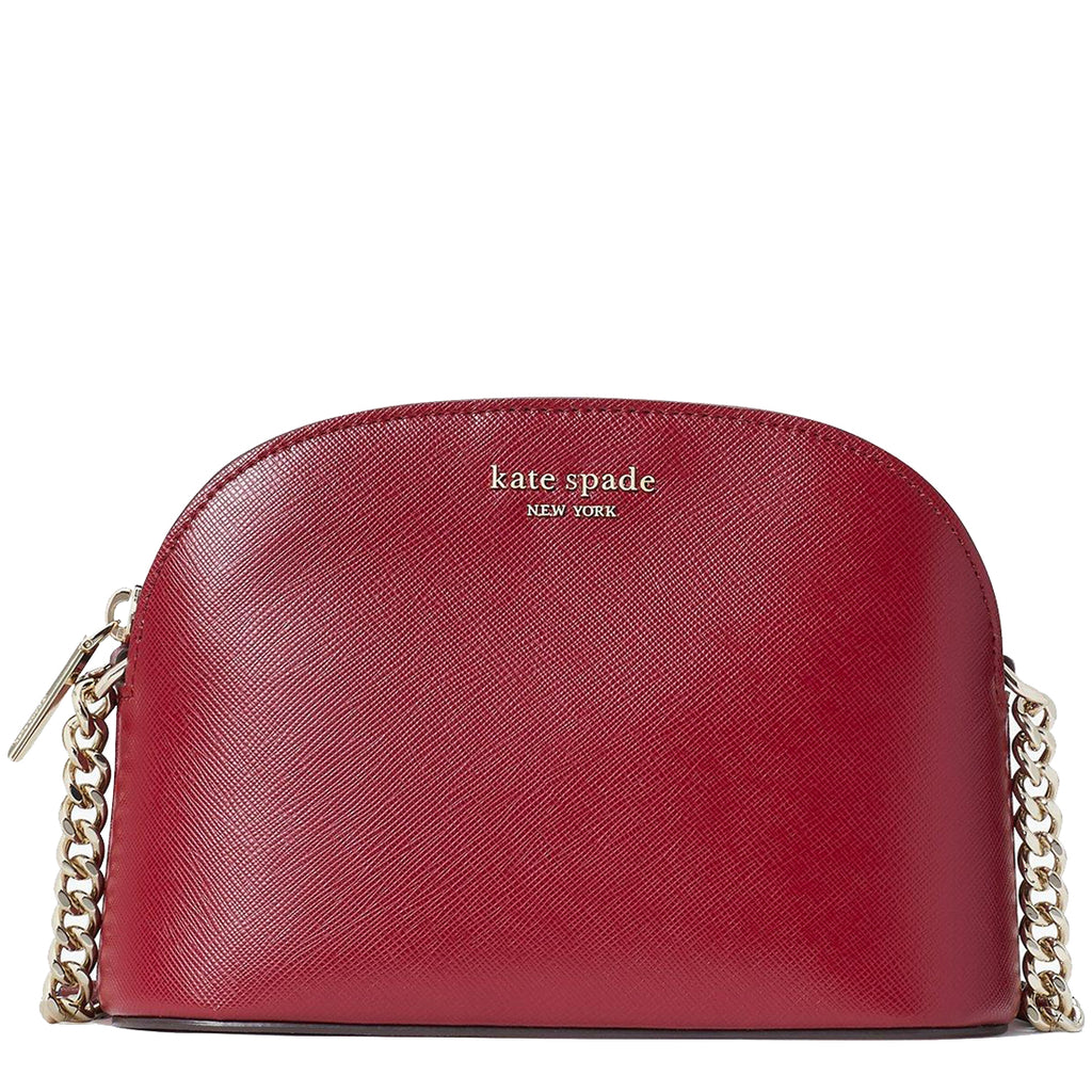 Kate Spade Staci Small Flap Crossbody in Red Currant, Luxury, Bags