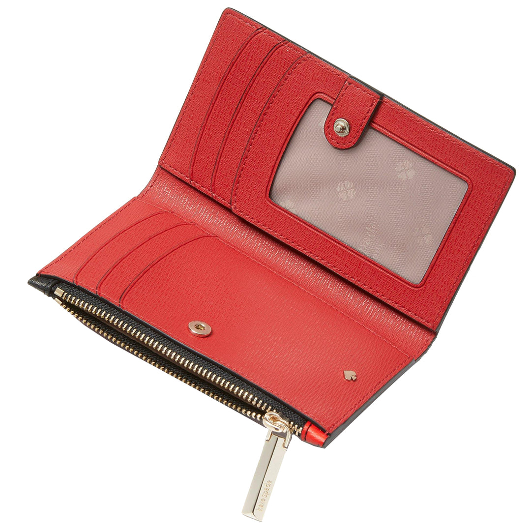 Kate Spade Spencer Celebration Hearts Small Slim Bifold Wallet in