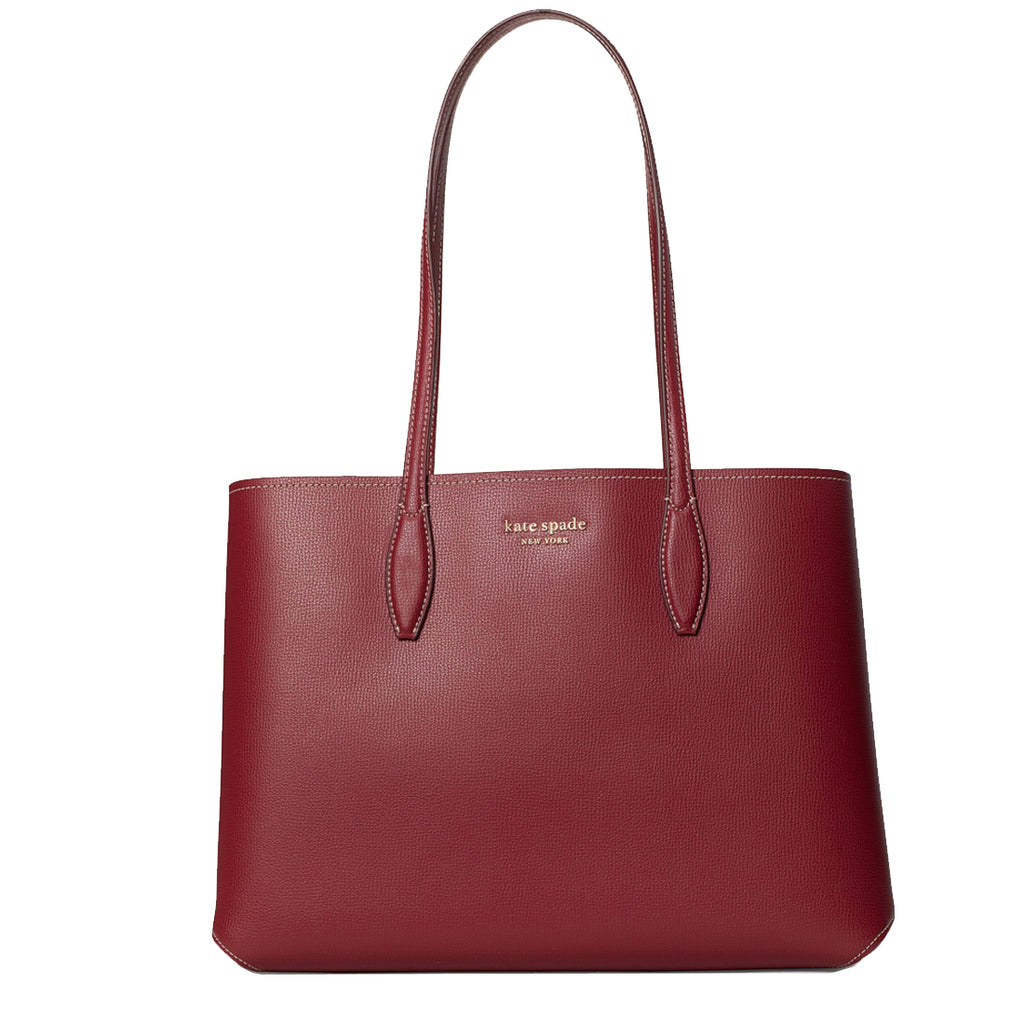 Kate Spade All Day Domino Dot Large Tote Bag in Red Currant 