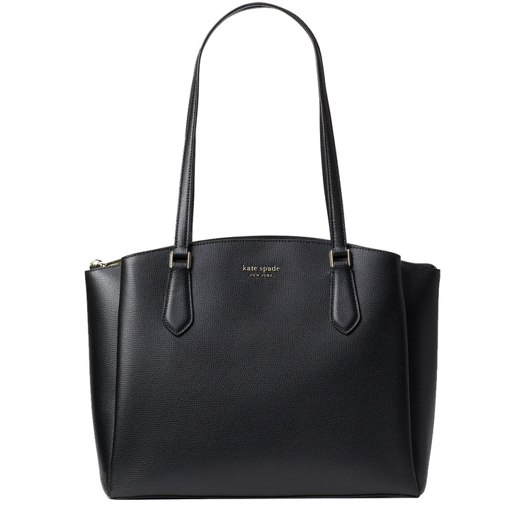 Kate Spade Booked Large Work Tote Bag in Black PinkOrchard