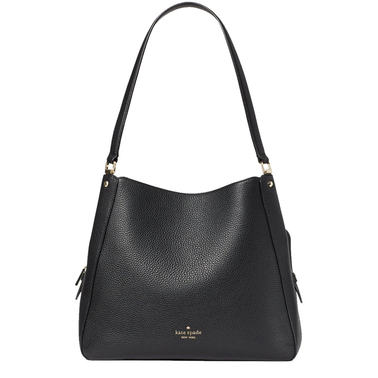 Buy Kate Spade Leila Medium Triple Compartment Shoulder Bag in Black wkr00344 Online in Singapore | PinkOrchard.com