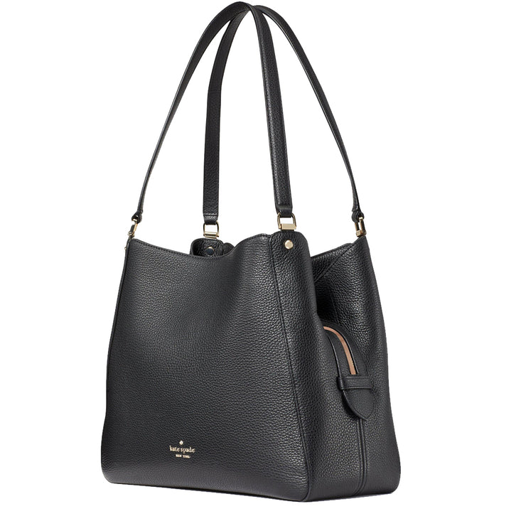 Buy Kate Spade Leila Medium Triple Compartment Shoulder Bag in Black wkr00344 Online in Singapore | PinkOrchard.com