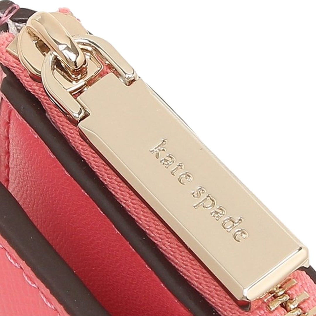 Kate Spade Staci Small L-Zip Bifold Wallet - Garden Pink WLR00143