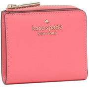 Kate Spade Staci Small L-Zip Bifold Wallet in Garden Pink