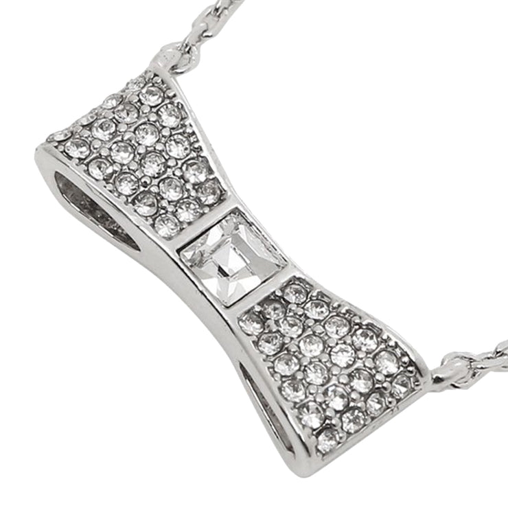 Buy Kate Spade Ready Set Bow Pave Bow Mini Pendant Necklace in Clear/ Silver o0ru2737 Online in Singapore | PinkOrchard.com