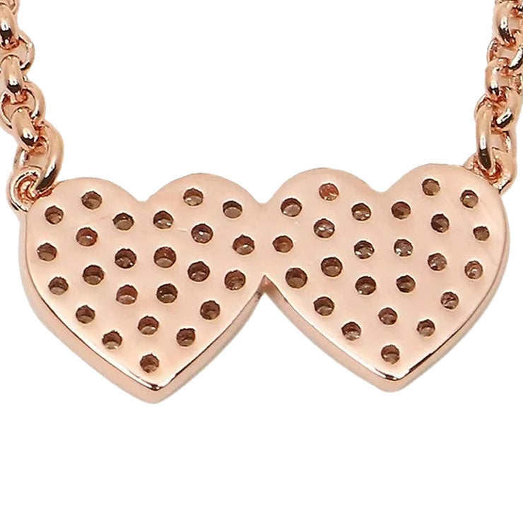 Kate Spade Yours Truly Pave Heart Mini Pendant Necklace wbruf347