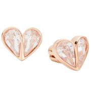 Kate Spade Rock Solid Stone Small Heart Studs Earrings