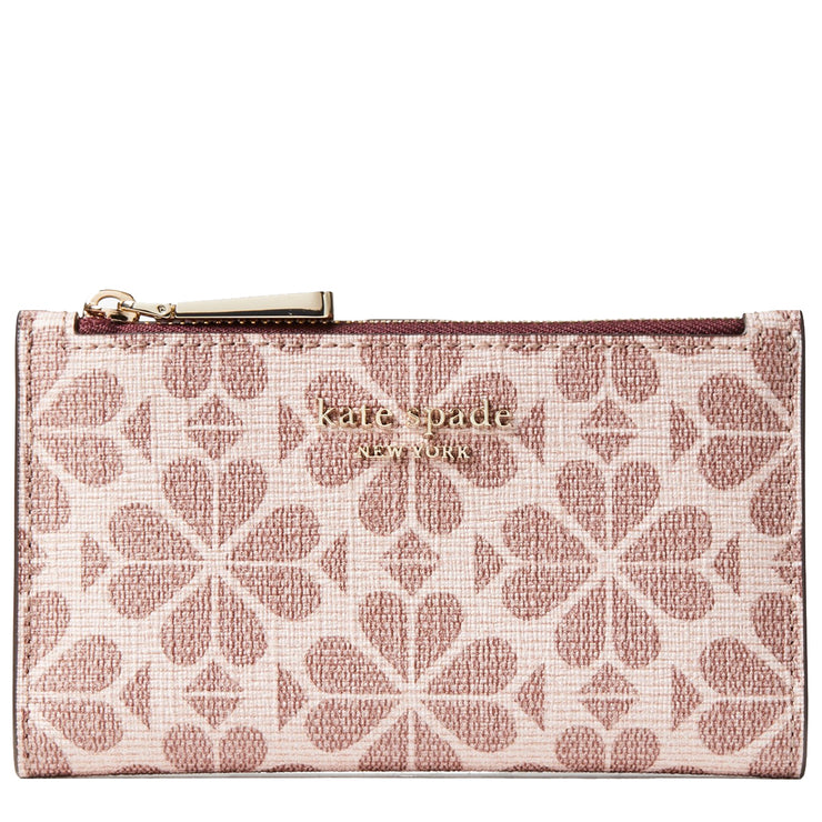 Kate Spade Spade Flower Coated Canvas Small Slim Bifold Wallet