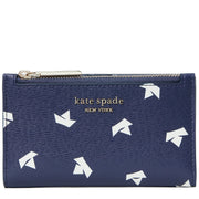 Kate Spade Spencer Paper Boats Small Slim Bifold Wallet