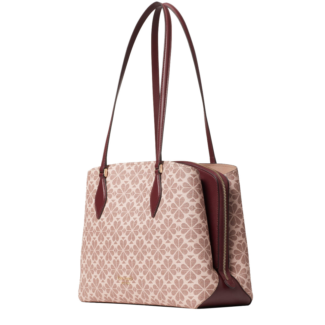 Kate Spade Spade Flower Coated Canvas Zeezee Large Work Tote Bag