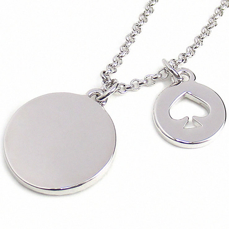 Kate Spade Spot The Spade Pave Charm Pendant Necklace in