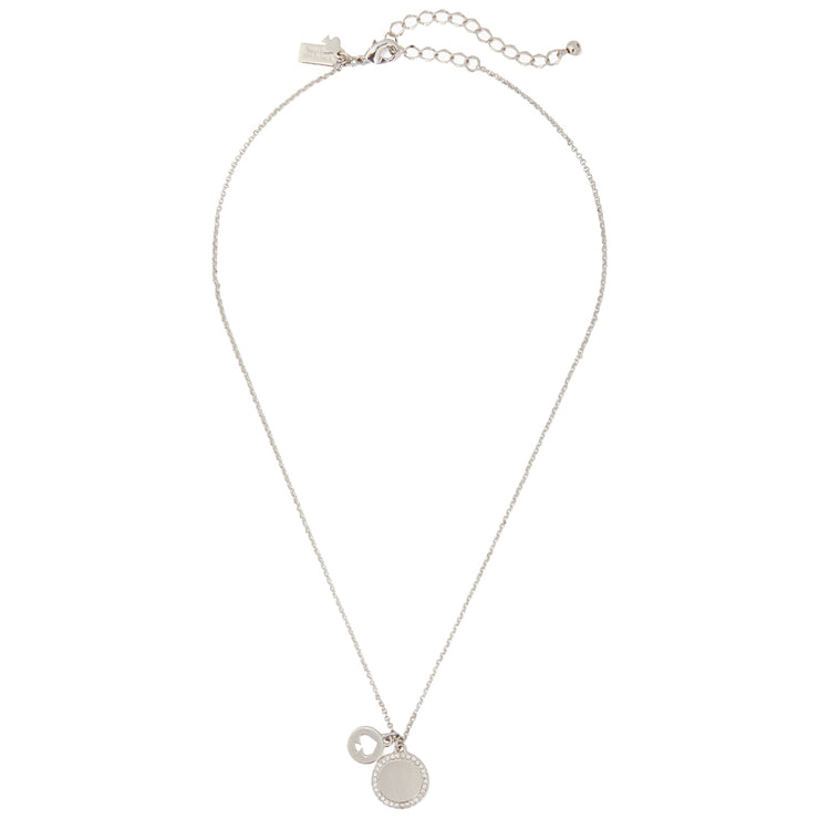 Kate Spade Spot The Spade Pave Charm Pendant Necklace o0ru2606