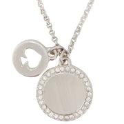 Kate Spade Spot The Spade Pave Charm Pendant Necklace