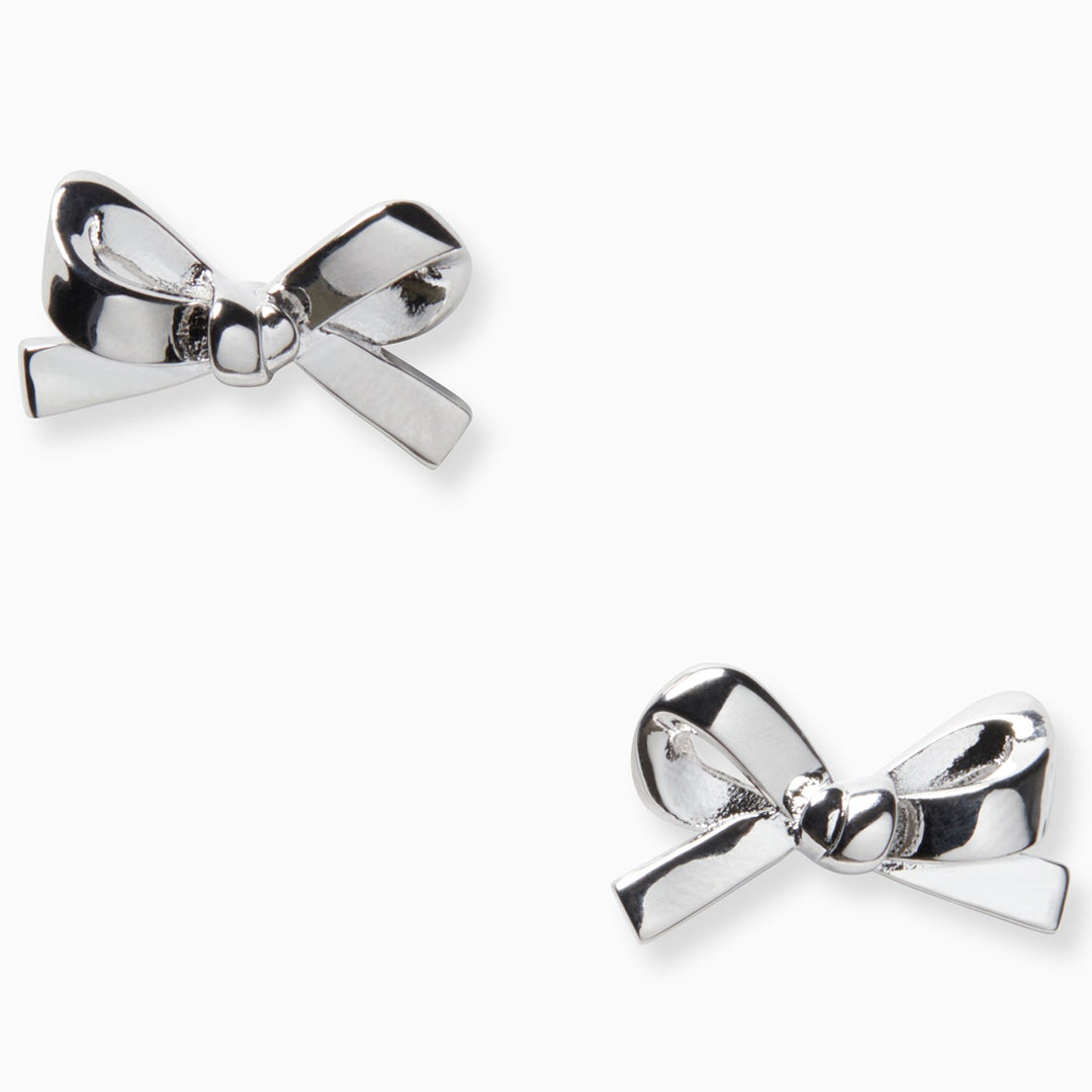 【kate spade】保存袋付！リボン型 スタッド ピアスO0RU2907 Buy Kate Spade Skinny Mini Bow Studs Earrings in Silver