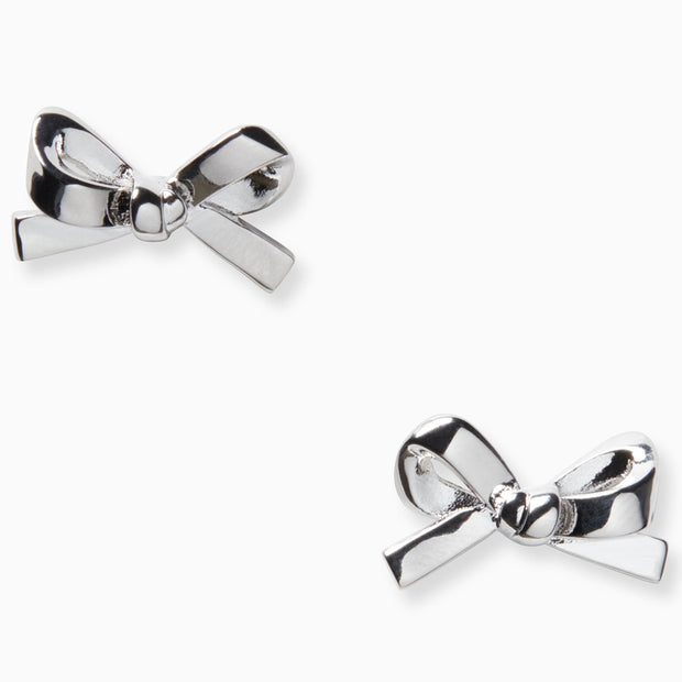 Buy Kate Spade Skinny Mini Bow Studs Earrings in Silver o0ru2907 Online in Singapore | PinkOrchard.com