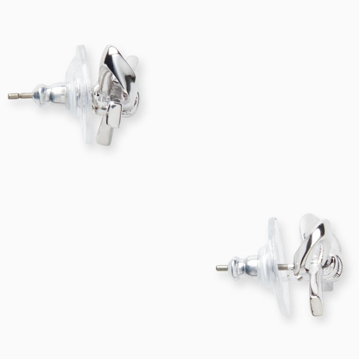 Buy Kate Spade Skinny Mini Bow Studs Earrings in Silver o0ru2907 Online in Singapore | PinkOrchard.com