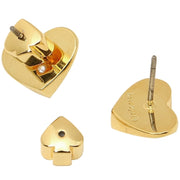 Heritage spade small heart studs new arrivals