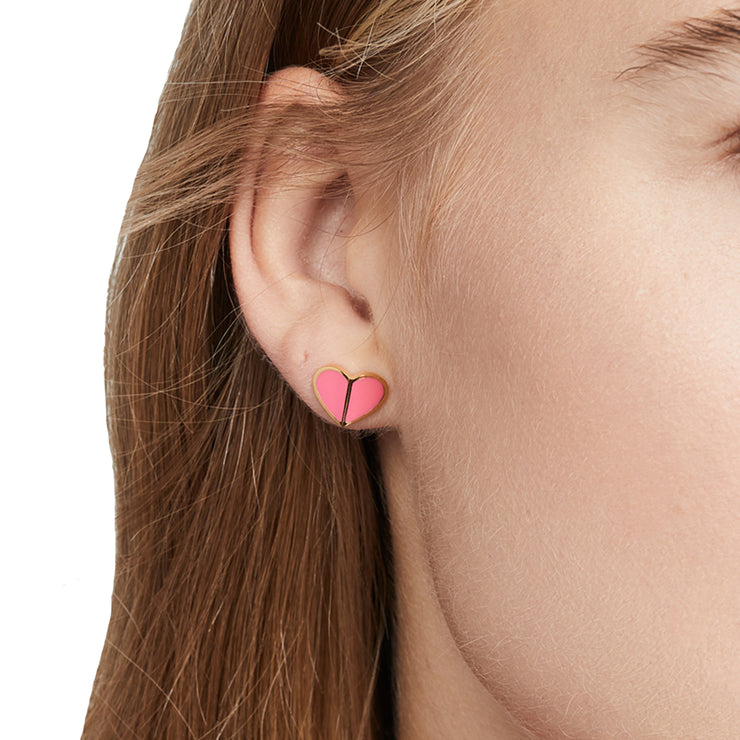 Heritage spade discount small heart studs