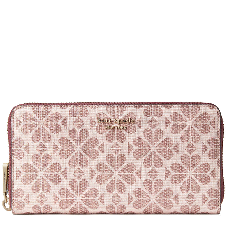 Kate Spade Spade Flower Coated Canvas Zip-Around Continental Wallet