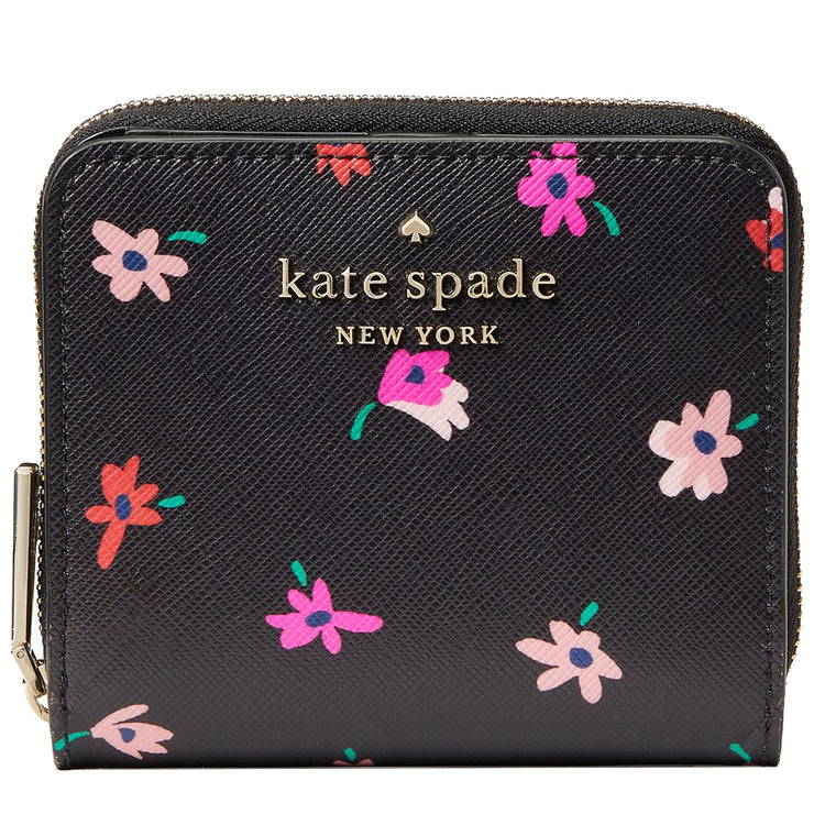 Kate Spade Staci Ditsy Buds Small Zip Around Wallet