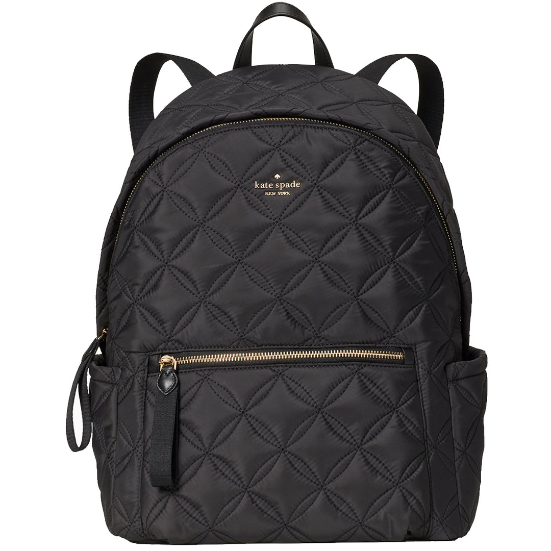 Kate Spade Chelsea Quilted Large Backpack Bag in Black  display picture 3