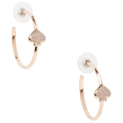 Kate Spade Everyday Spade Pave Hoops Earrings