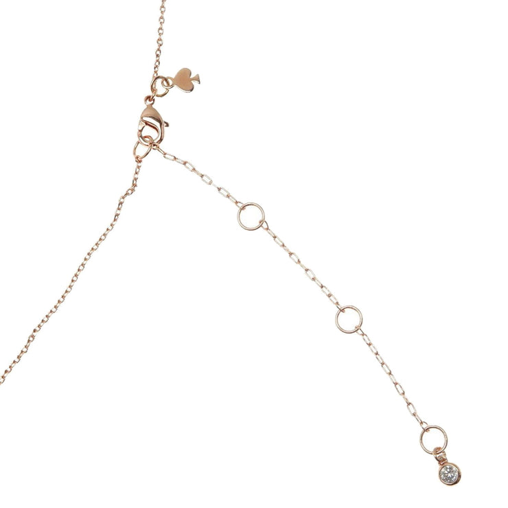 Buy Kate Spade Everyday Spade Pave Mini Pendant Necklace in Clear/ Rose Gold o0ru3124 Online in Singapore | PinkOrchard.com