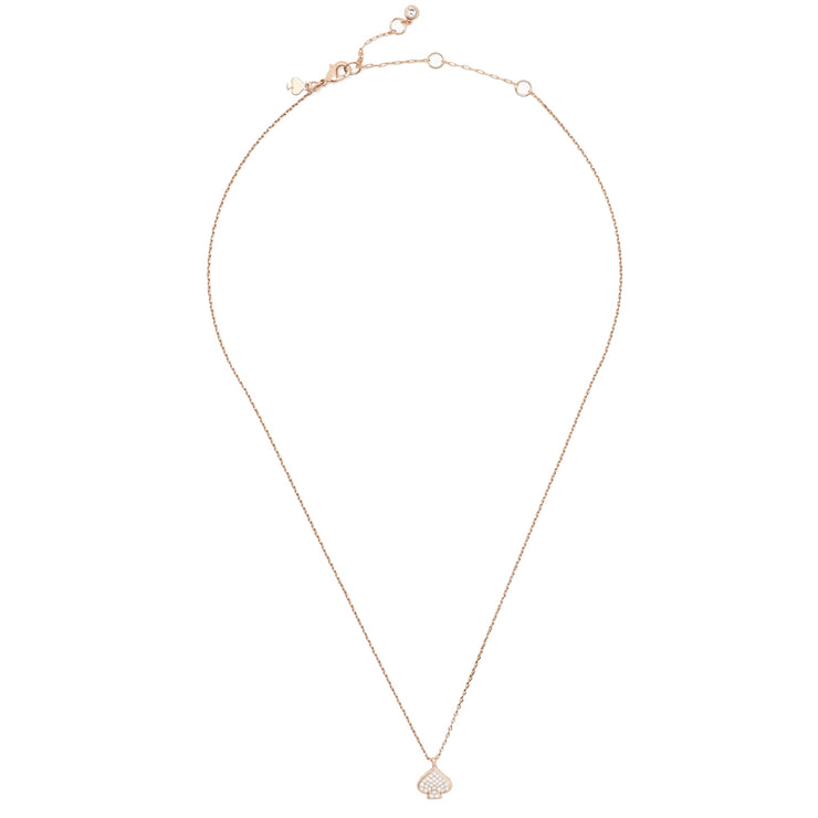 Buy Kate Spade Everyday Spade Pave Mini Pendant Necklace in Clear/ Rose Gold o0ru3124 Online in Singapore | PinkOrchard.com