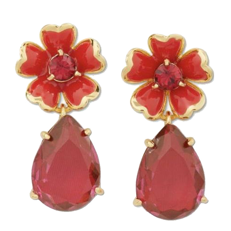 Kate Spade Blushing Blooms Flower Drop Earrings o0r00288